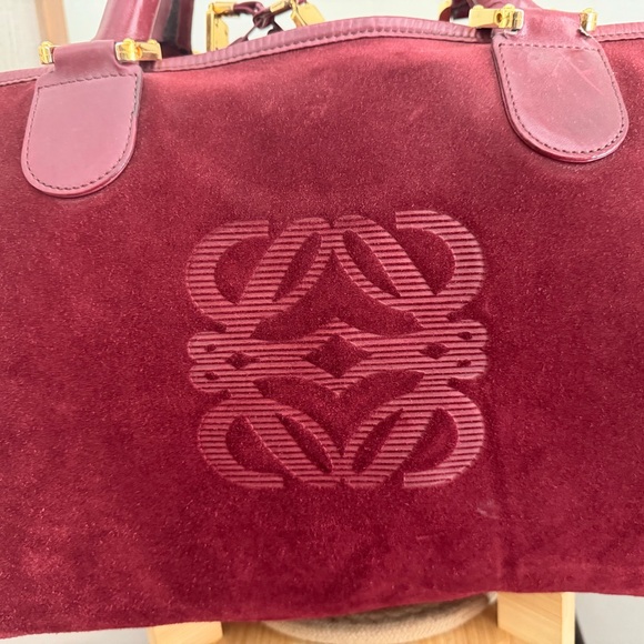 ✨ Loewe Vintage Wine Weekender Duffel Bag ✨ - Picture 6 of 16